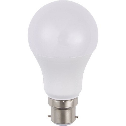 BA22d 10W LED lamp, 12-60V - 810lm, A60, opaal glas, 3000K