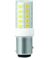 BAY15d 3,5W LED buislamp - 5,2cm, 380lm, 3000K, helder glas