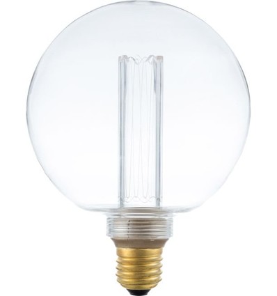 E27 3,5W dimbare LED lamp - G125, Vintage Globe, 2000K, helder glas