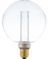 E27 3,5W dimbare LED lamp - G125, Vintage Globe, 2000K, helder glas