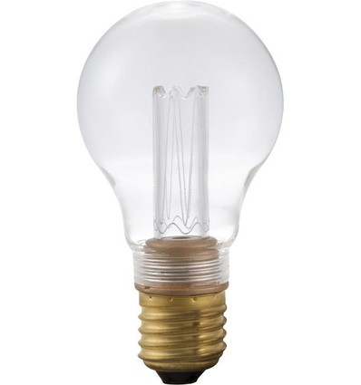 E27 2,5W dimbare vintage LED lamp - A60, 2000K, helder glas, 65lm