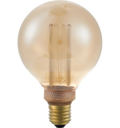 E27 3,5W dimbare LED vintage lamp - G95 Globe, 1800K, goud glas, 100lm