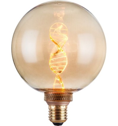 E27 3,5W dimbare LED Vintage DNA Globe G125 - 110lm, 1800K, goud glas