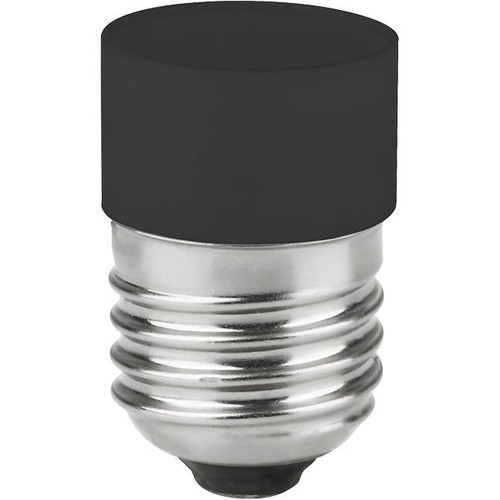 E27 3,4W dimbare LED buislamp - 4,5cm, 2700K, zwart, No Side Glow