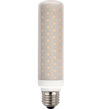 E27 15W LED buislamp 14,9cm - 1600lm, dimbaar, opaal glas, AC/DC