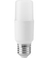 E27 7W LED Stick lamp, 95-265V - 810lm, 10,8cm, opaal glas