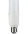 E27 9W LED Stick lamp, 95-265V - 12,5cm, 1180lm, 3000K, opaal glas