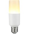 E27 9W LED Stick lamp, 95-265V - 12,5cm, 1180lm, 3000K, opaal glas