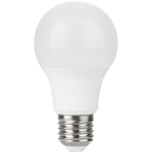 E27 5,5W LED lamp, 12-60V - A60, 600lm, opaal glas, 3000K