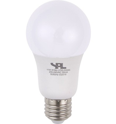 E27 11W dimbare LED-lamp - DimToWarm, 2000-2700K, A60, opaal glas, 810lm