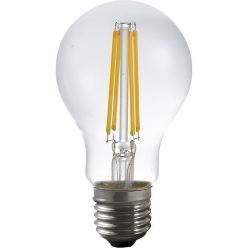 E27 7W LED filamentlamp met lichtsensor - A60, 810lm, helder glas, 2700K
