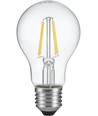 E27 4W LED filamentlamp met lichtsensor - A60, 470lm, 2700K, helder glas