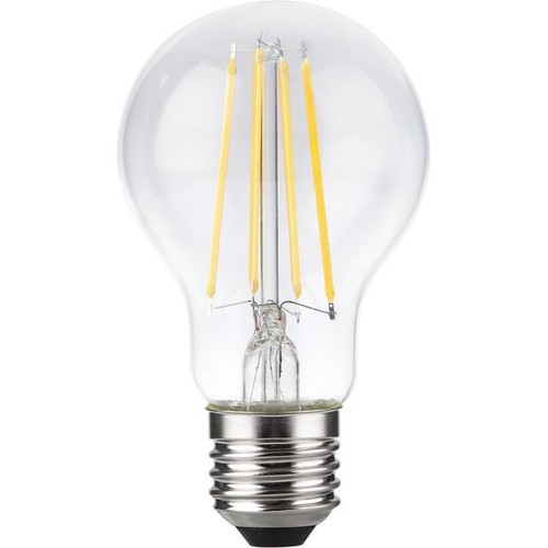 E27 8,5W dimbare LED-lamp - A60, filament, helder glas, 1000lm, 2700K