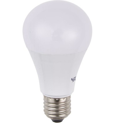 E27 12W dimbare LED lamp - A65, 1055lm, opaal glas, 2700K