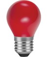 E27 1W LED Kogellamp - G45, Rood, Party Colour Premium