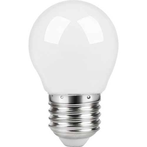 E27 2,8W dimbare LED kogellamp - G45, filament, mat glas, 2700K