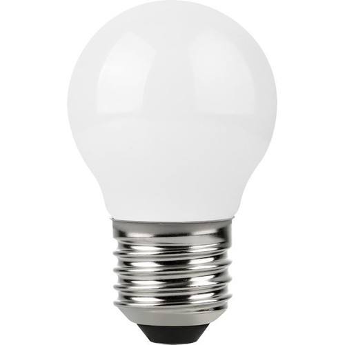 E27 5W DimToWarm LED kogellamp - 420lm, G45, filament, opaal glas, dimbaar