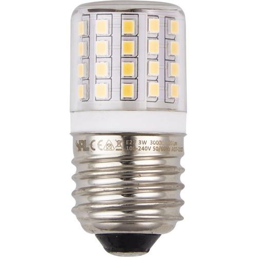 E27 4,5W LED buislamp, 24V-30V - 6cm, 550lm, helder glas, 3000K, AC/DC