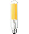 E27 21W LED HID Fila lamp - 3600lm, 17cm, helder glas, 2700K