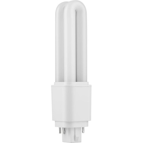 14,3cm / 6W G24q LED lamp - 850lm, 4-pins, opaal glas, 3000K