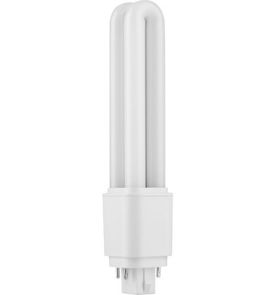 16,8cm / 9W G24q LED lamp - 1360lm, 4-pins, glas, opaal, 6500K