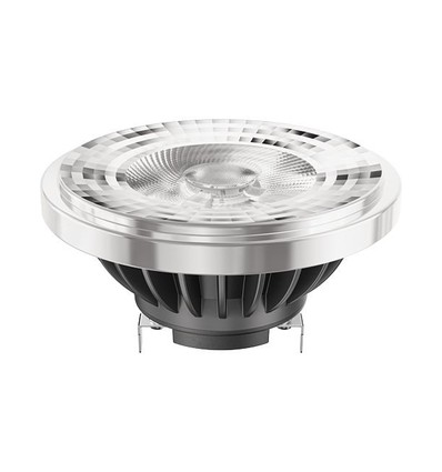 G53 AR111 12W LED lamp, 12V - 1010lm, 24°, dimbaar, 3000K