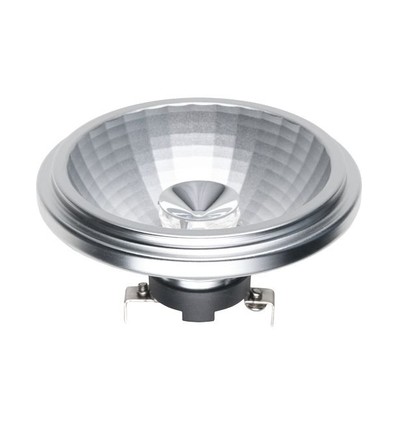 G53 AR111 12W dimbare LED-lamp, 12V - 690lm, 2700K, 35 graden, grijze rand