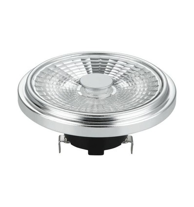 G53 AR111 12W LED lamp, 12V - 1000lm, 30°, dimbaar, 2700K, grijs
