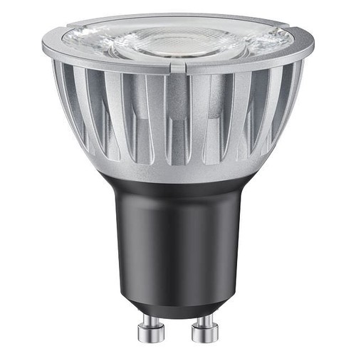 GU10 6,5W LED spot dimbaar - 10 graden, 510lm, zilver, 3000K