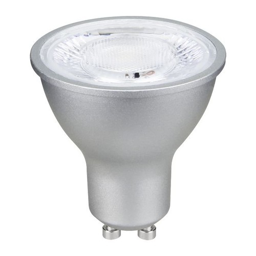 GU10 6W LED lamp - 660lm, 40°, dimbaar, zilver, 3000K