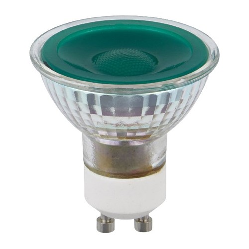 GU10 5W dimbare LED-lamp - Groen, 38 graden, glas, 240lm