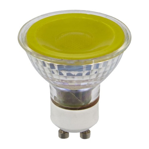 GU10 5W dimbare LED lamp - Geel, 38°, glas, 300lm