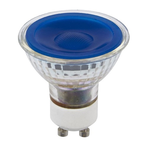 GU10 5W dimbare LED-lamp - Blauw, 38°, glas, 25lm