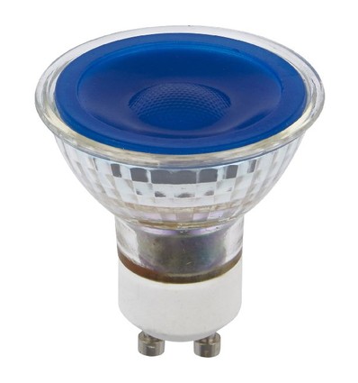 GU10 5W dimbare LED-lamp - Blauw, 38°, glas, 25lm