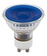 GU10 5W LED lamp - Blauw, 38°, glas, 230V