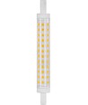 R7S 118mm / 9W LED lamp - 830lm, 3000K, helder glas, keramiek