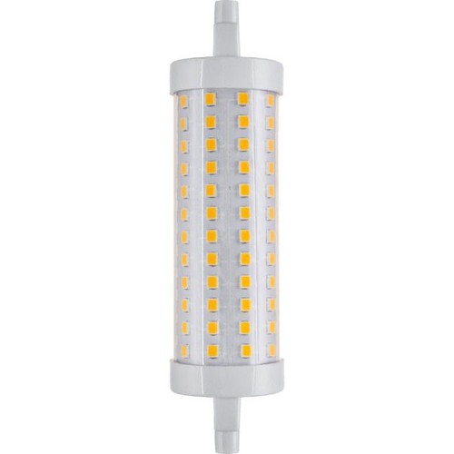 R7S 118mm / 14W dimbare LED lamp - 2000lm, 3000K, helder glas