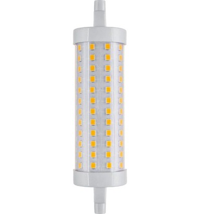R7S 118mm / 17W LED lamp - 2500lm, 3000K, helder glas