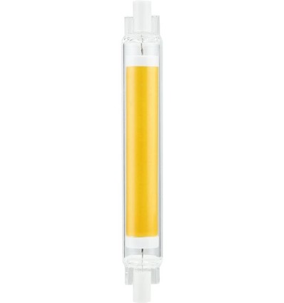 R7S 118mm / 9W dimbare LED-lamp - 900lm, COB, 2700K, helder glas