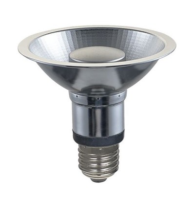 E27 12W dimbare PAR30 LED lamp - 725lm, 35°, 2700K, grijze afwerking