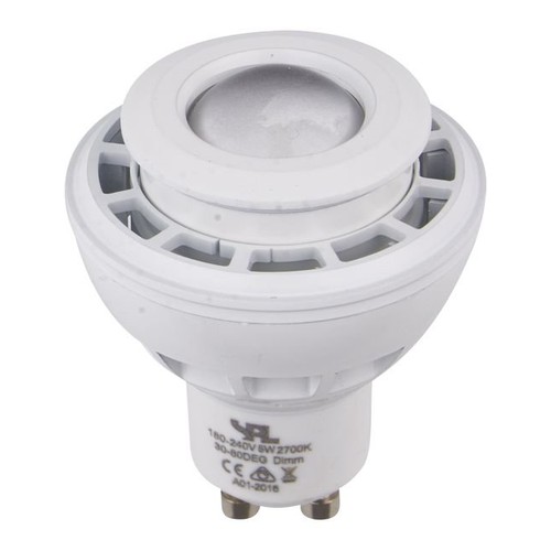 GU10 5,5W DimToWarm LED lamp - 2000K-2800K, 30-80°, wit, dimbaar