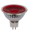 GU5.3 5W LED lamp, 12V - MR16, 38°, rood, glas
