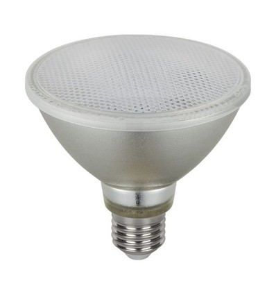 E27 10W dimbare PAR30 LED lamp - 700lm, 36°, IP65, glas, warm wit