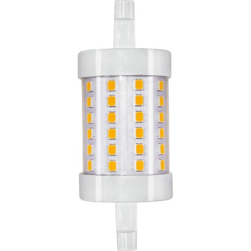 R7S 118mm / 8W dimbare LED lamp - 950lm, 3000K, helder glas