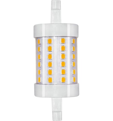 R7S 118mm / 8W dimbare LED lamp - 950lm, 3000K, helder glas