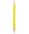 R7S 189mm / 17W LED-lamp - 1700lm, COB, helder glas, warm wit