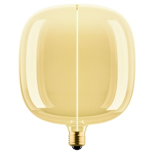 E27 4,8W dimbare LED lamp - Big Flex Magnetic, 1800K, filament, goud glas, 200lm