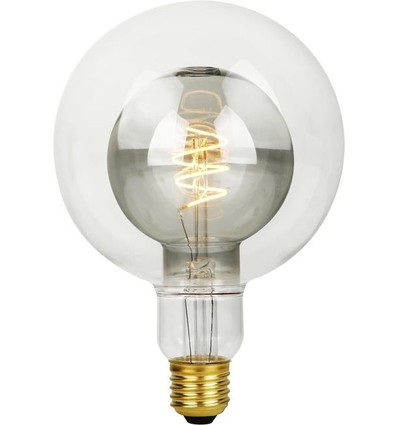 E27 5,5W LED Filament Double Globe G125 - 470lm, 2200K, dimbaar, rookglas