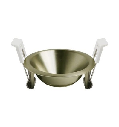 Deep-Deco inbouwspot ring - Mat messing, aluminium, zonder lichtbron