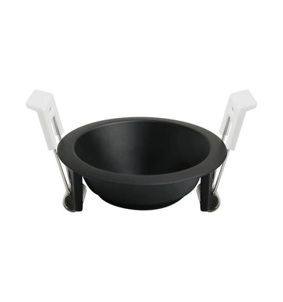 Deep-Deco inbouwspot ring - Zwart aluminium, voor GU10/MR16